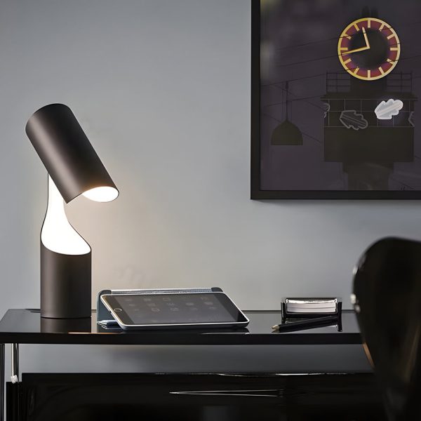 DAWS824401 Black LED Desk Lamp with Adjustable Cylinder Design - Image 3