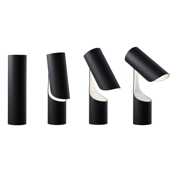 DAWS824401 Black LED Desk Lamp with Adjustable Cylinder Design - Image 4